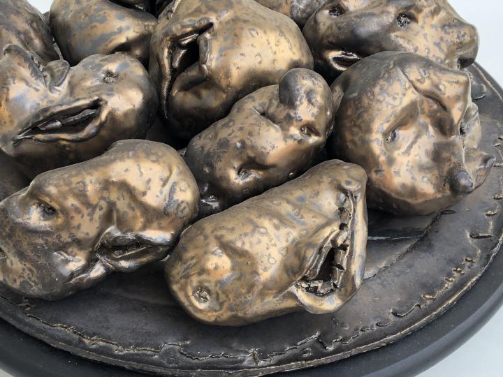 Brons.10.4a de aardappels eten diameter 40cm prijscode *****