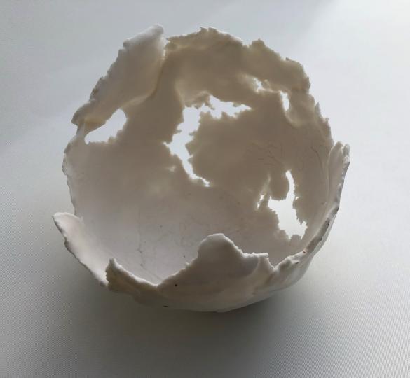 Lv.2.1 WIT paper porselein met gaten prijscode **